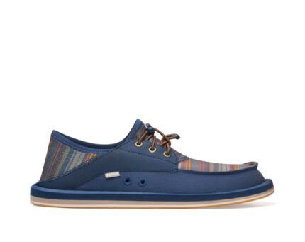 Sanuk Boatie St Print Navy Coastal Stripe