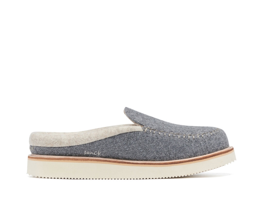 sanuk_cozy_vibe_slipper_sm_wool_charcoal.jpg Sanuk Cozy Vibe Slipper Sm Wool Charcoal - Image 1