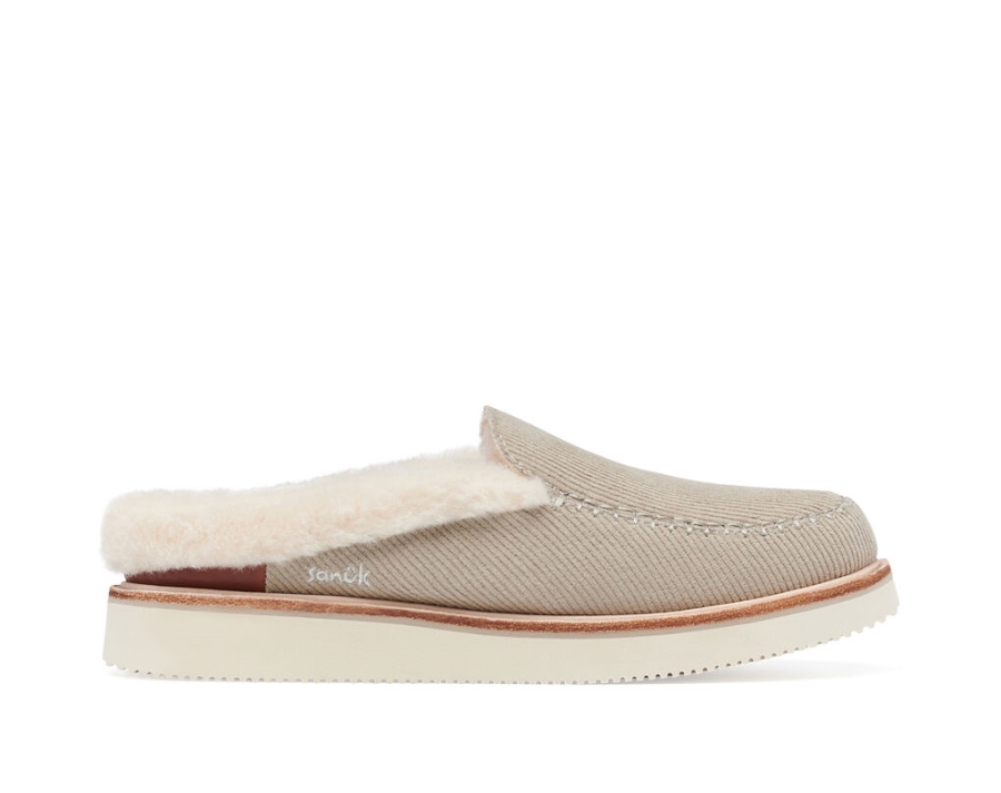 sanuk_cozy_vibe_slipper_sm_x_grateful_dead_taupe.jpg Sanuk Cozy Vibe Slipper Sm X Grateful Dead Taupe - Image 1