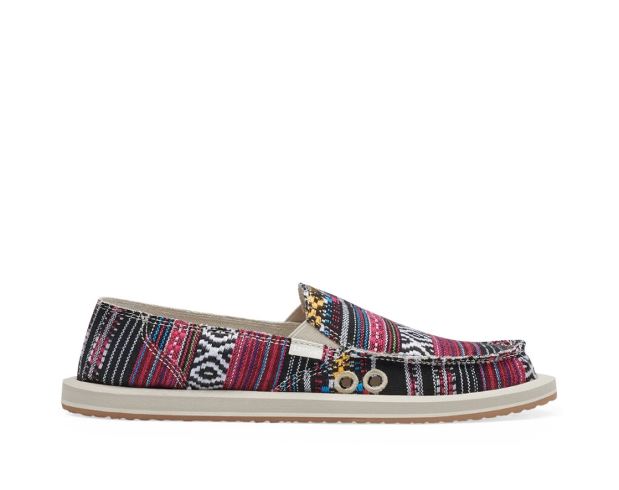 sanuk_donna_geo_black_multi.jpg Sanuk Donna Geo Black Multi - Image 1