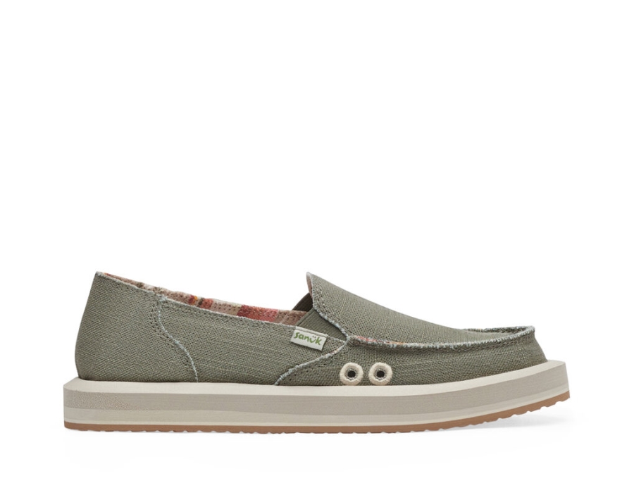 sanuk_donna_st_hemp_smokey_olive.jpg Sanuk Donna St Hemp Smokey Olive - Image 1