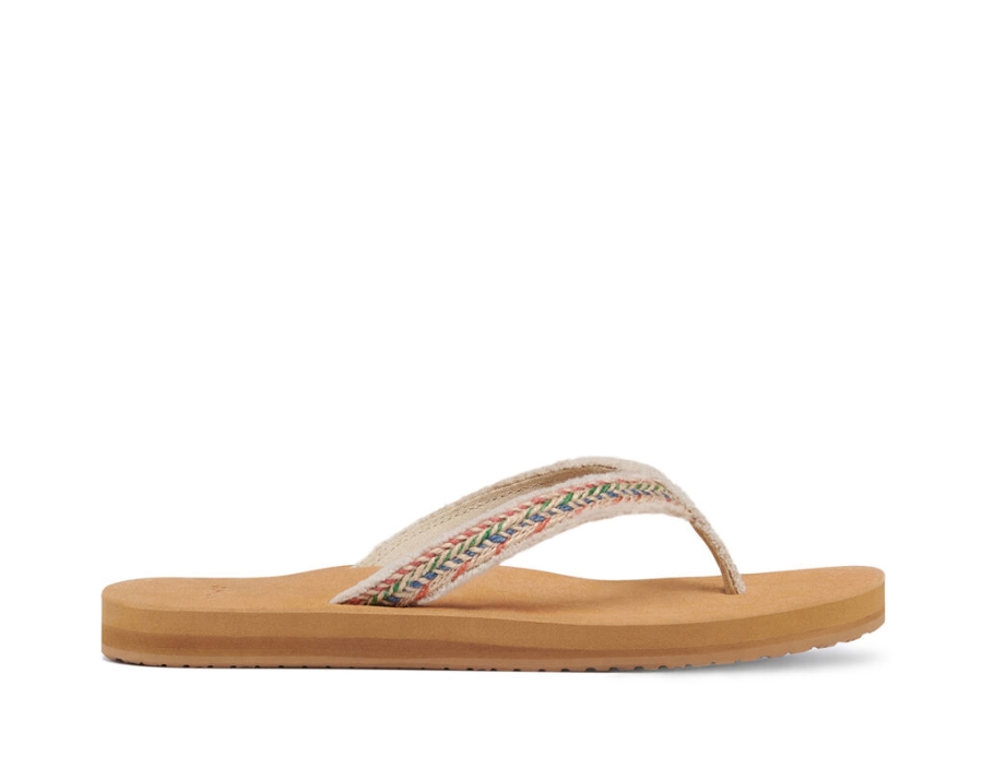 sanuk_fraidy_jute_natural_multi.jpg Sanuk Fraidy Jute Natural Multi - Image 1