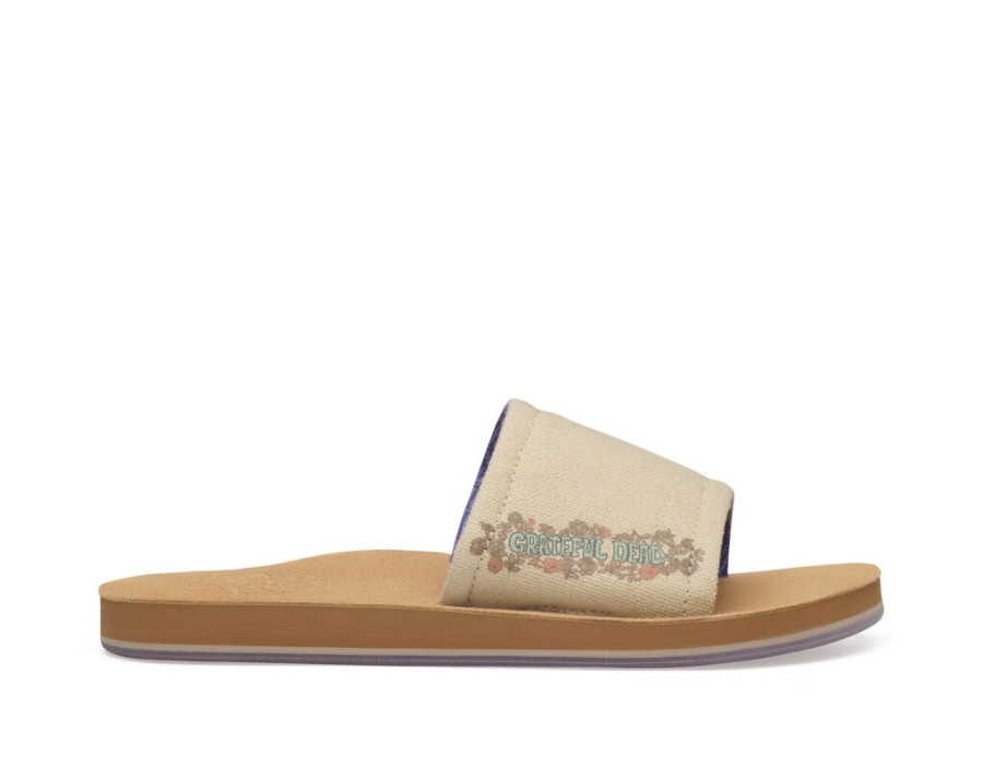 sanuk_lola_x_grateful_dead_tan.jpg Sanuk Lola X Grateful Dead Tan - Image 1