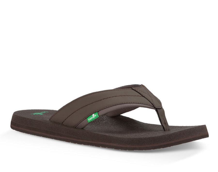 sanuk_m_beer_cozy_2_dark_brown.jpg Sanuk M Beer Cozy 2 Dark Brown - Image 1