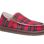 Sanuk M Vagabond St Plaid Chill Red Multi