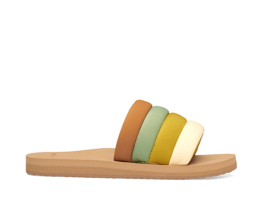 sanuk_puff_n_slide_st_sage_mustard.jpg Sanuk Puff N Slide St Sage-Mustard - Image 1