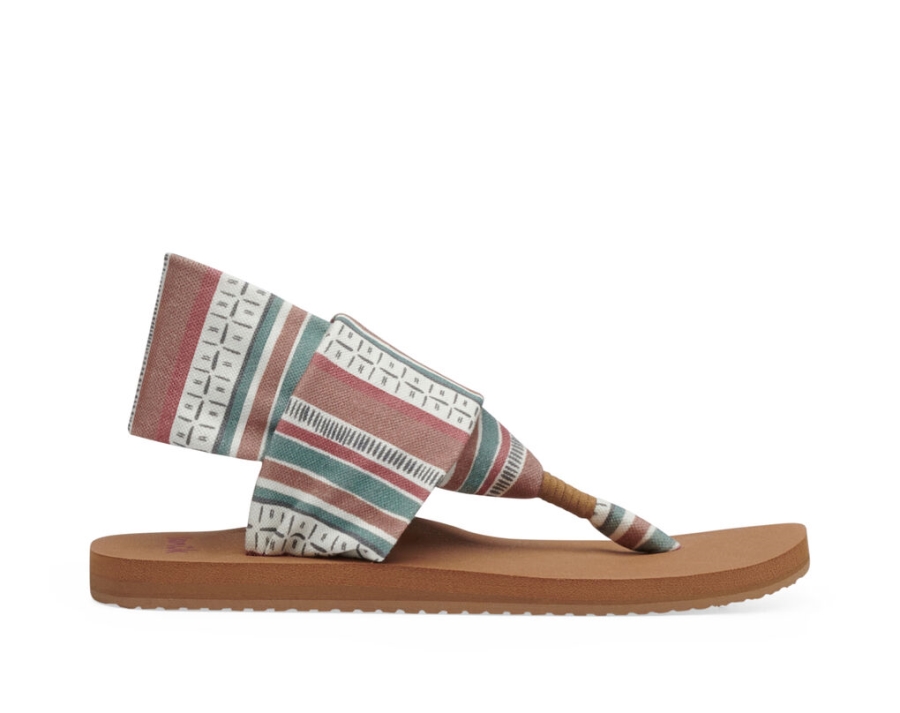 sanuk_sling_st_dash_and_stripe_multi.jpg Sanuk Sling St Dash And Stripe Multi - Image 1