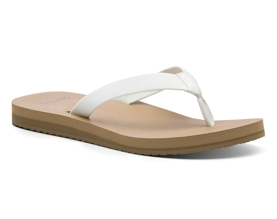 sanuk_w_ashland_st_white_tan.jpg Sanuk W Ashland St White-Tan - Image 1
