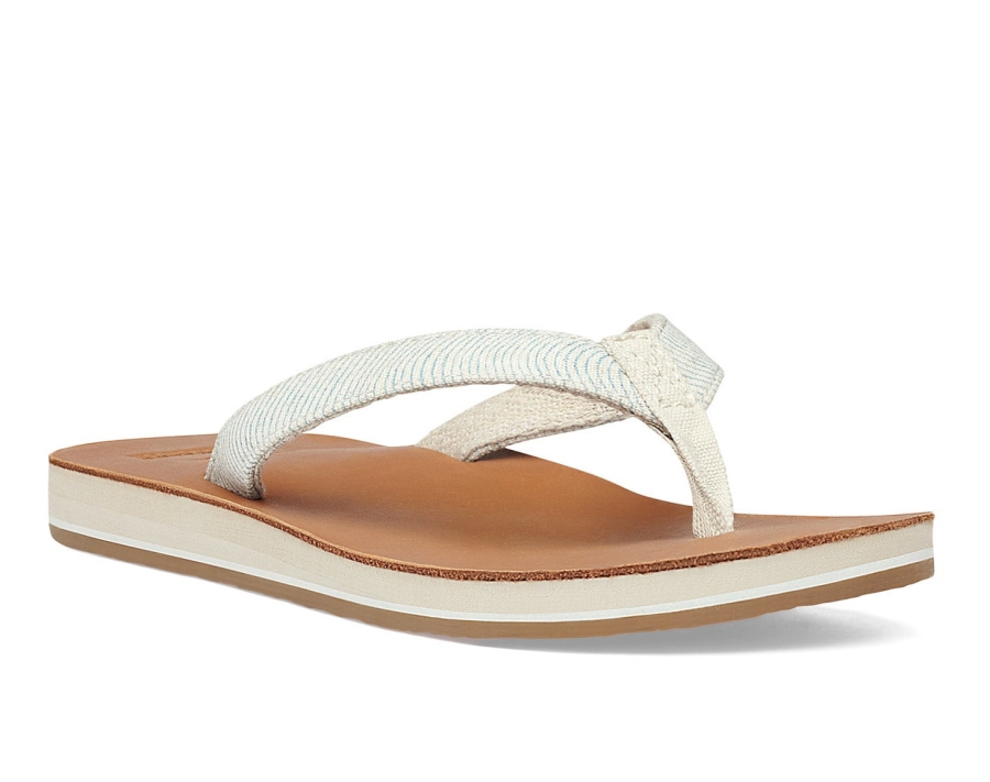 sanuk_w_happy_placer_st_surfrider_aqua_wave.jpg Sanuk W Happy Placer St Surfrider Aqua Wave - Image 1