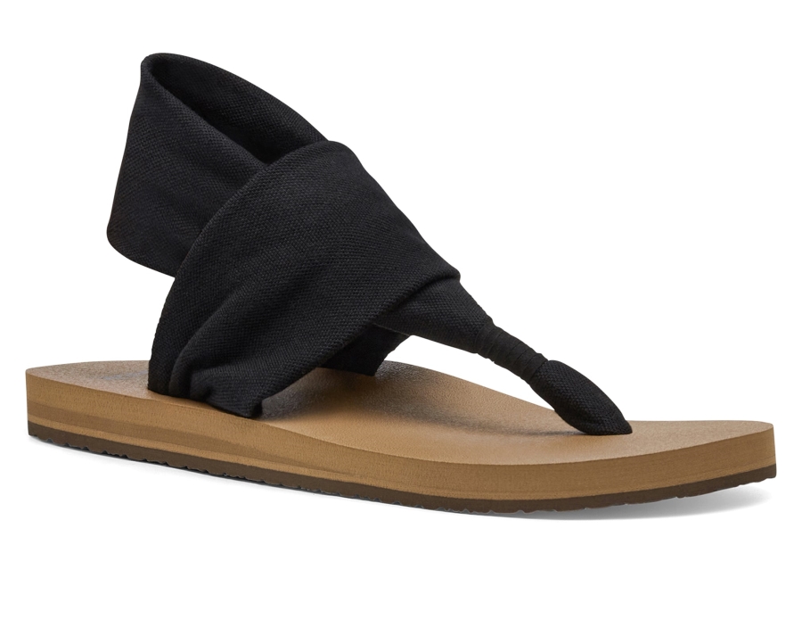sanuk_w_sling_st_black_tan.jpg Sanuk W Sling St Black-Tan - Image 1