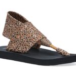 Sanuk W Sling St Cheetah Tan Multi