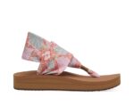 Sanuk W Sling St Midform Hibiscus Pink Multi - Image 2