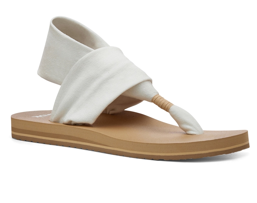 sanuk_w_sling_st_white_tan.jpg Sanuk W Sling St White-Tan - Image 1