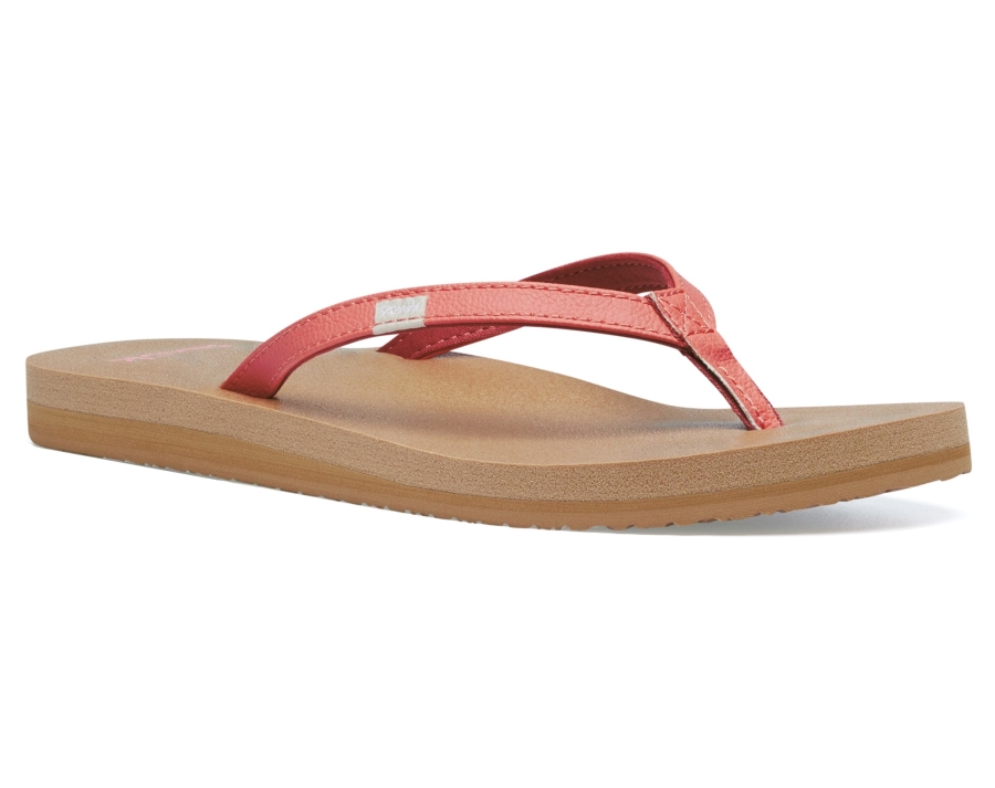 sanuk_w_yoga_joy_burnt_coral.jpg Sanuk W Yoga Joy Burnt Coral - Image 1