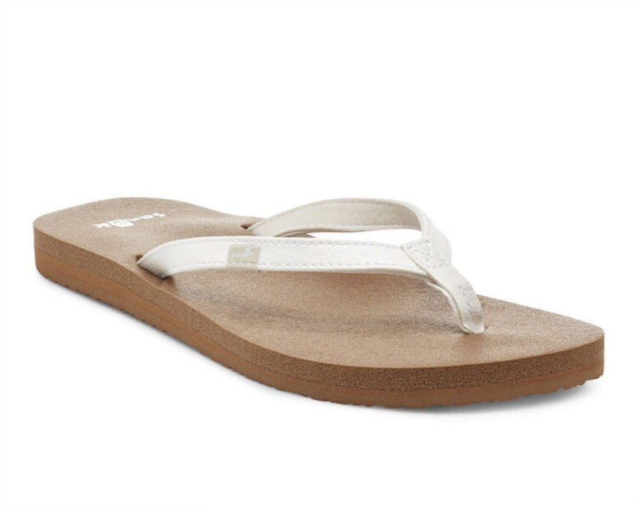 sanuk_w_yoga_joy_white_tan.jpg Sanuk W Yoga Joy White-Tan - Image 1