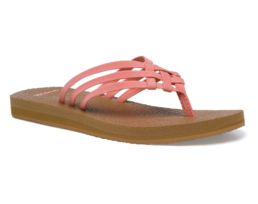 sanuk_w_yoga_sandy_burnt_coral.jpg Sanuk W Yoga Sandy Burnt Coral - Image 1