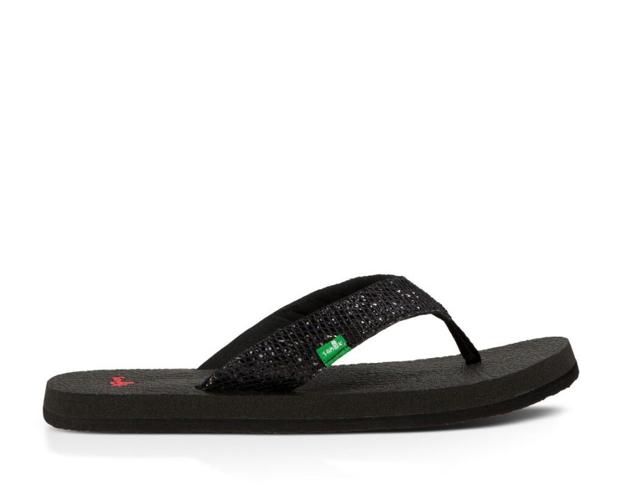 sanuk_yoga_glitter_black.jpg Sanuk Yoga Glitter Black - Image 1